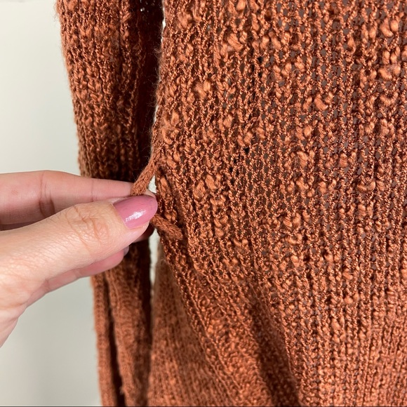 Julie Burnt Orange Open Cardigan - Picture 8 of 8